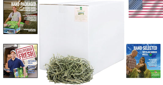 40 LB 1st Cut Timothy Hay Box - Ideal for Rabbits, Guinea Pigs and Small Animals