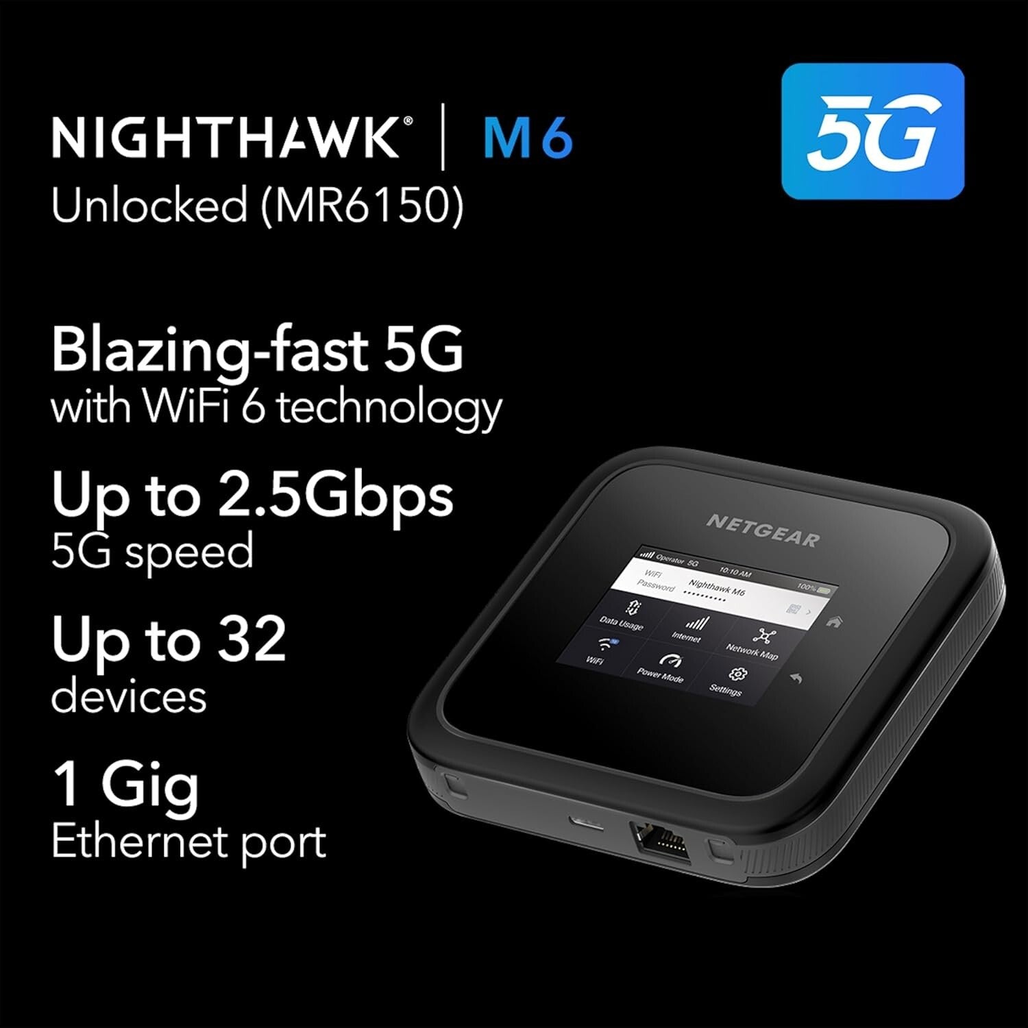 Unlock Nighthawk M6 5G Hotspot: Fast Internet Speeds & Dual-band Performance