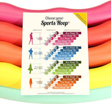 Load image into Gallery viewer, Large 41.5" Weighted Hula Hoop - Rainbow Colors for Adults - GS Certified