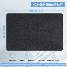 Load image into Gallery viewer, Anti-Slip Foot Scrubber Mat for Bathtub &amp; Shower - Fast-Drying Design 40"x28"