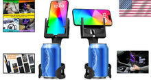 Load image into Gallery viewer, Adjustable Cup Holder Phone Holder for All Smartphones - Car Mount Black 2-Pack