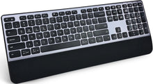 Load image into Gallery viewer, Multi-Device Rechargeable Keyboard with 3-Level Backlit for Office &amp; Home Use