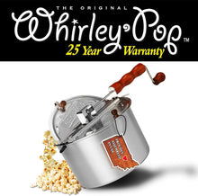 Load image into Gallery viewer, Movie Night Essential: Whirley Pop Silver 6-Quart Gourmet Popcorn Popper