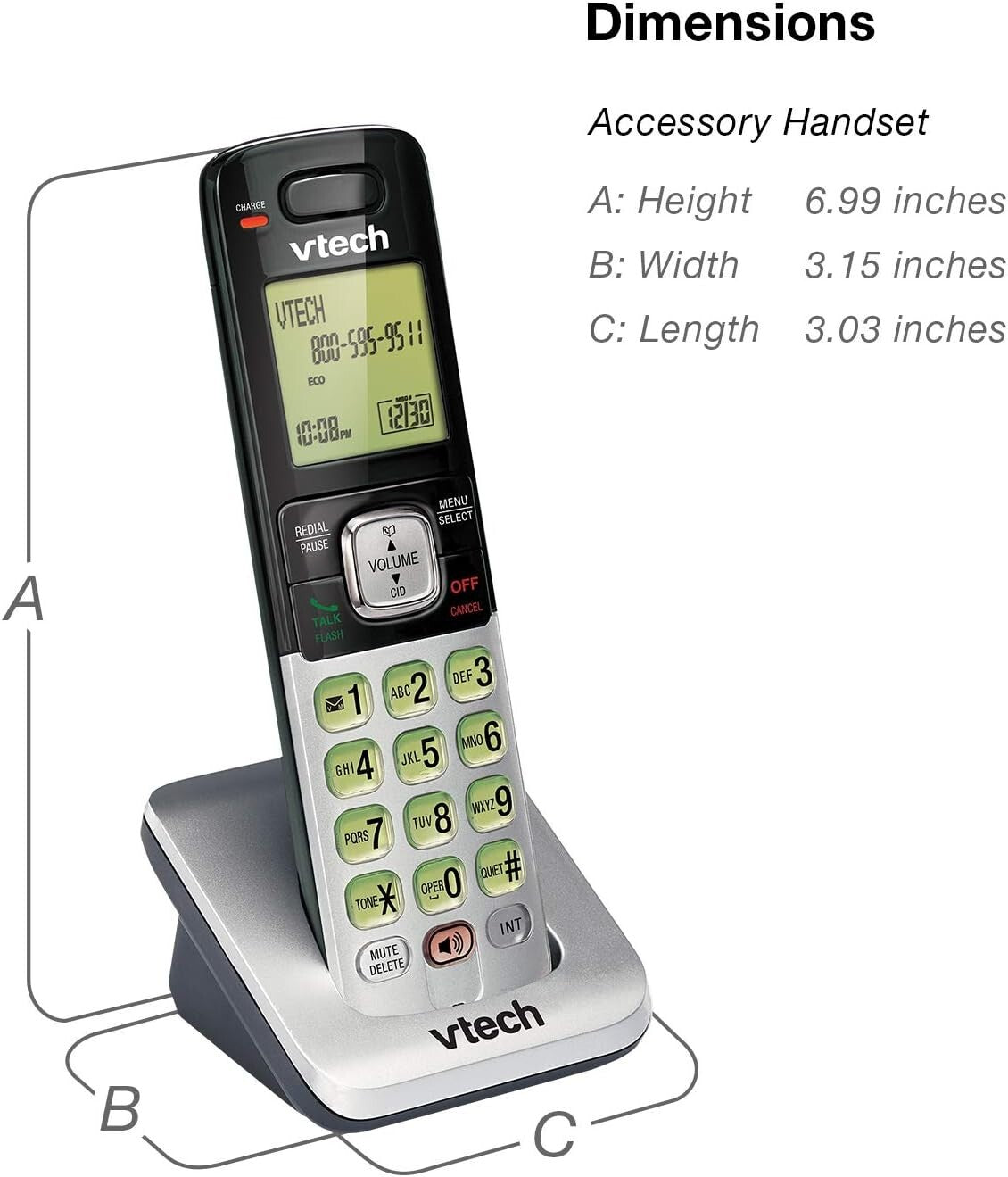 Expandable 2-Handset Cordless Phone - Caller ID, Backlit Display & ECO Mode