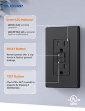 Load image into Gallery viewer, 6-Pack 15 Amp Self-Test GFCI Outlets - UL Listed with Child Safety Features