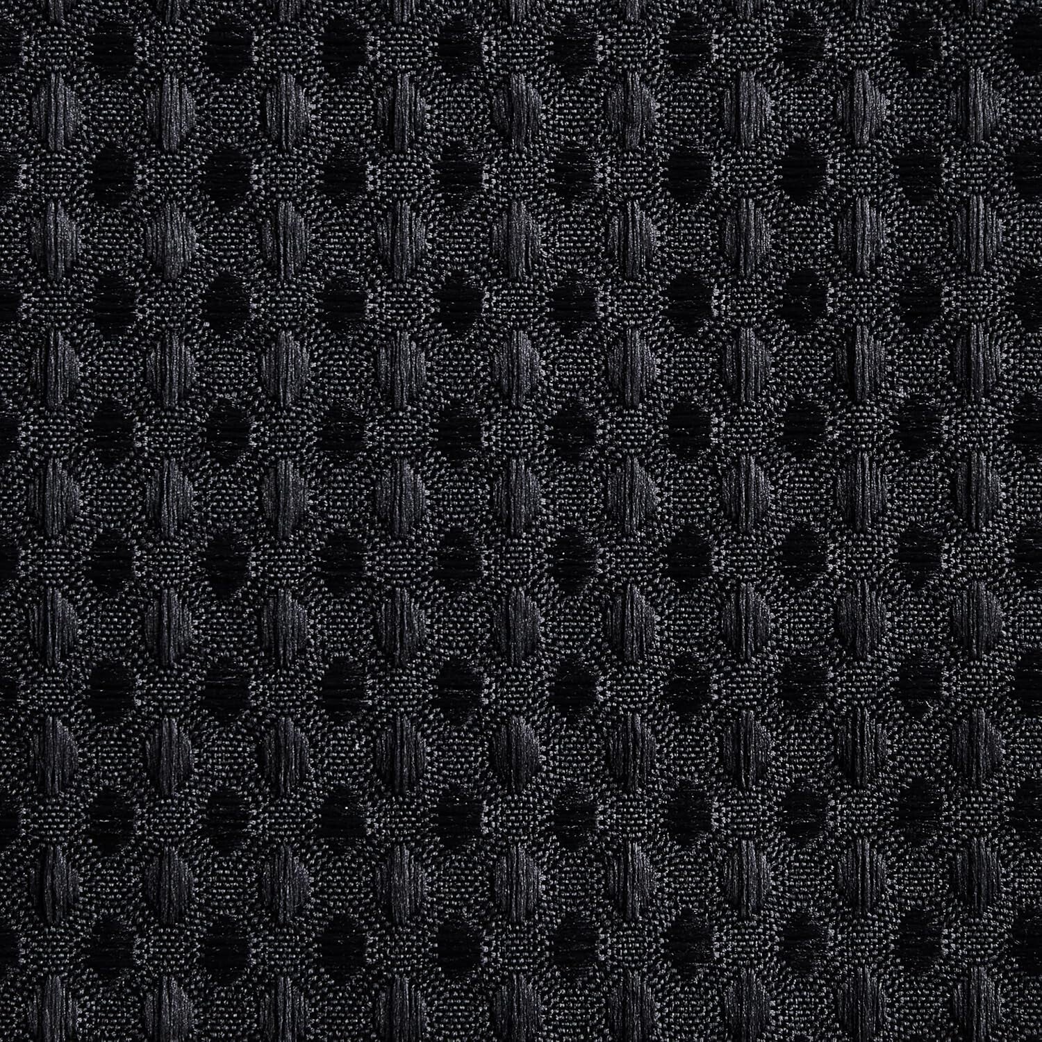 Luxury Black Shower Curtain with Mesh Top & Removable Liner – 96 Inch Length