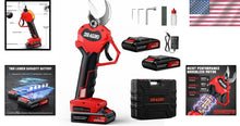 Load image into Gallery viewer, High Power Cordless Pruning Shears - 2 Lithium Batteries Included, 30mm Cutting