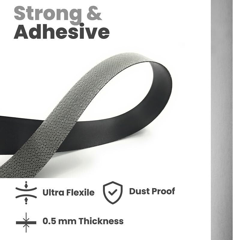 Premium Black Melamine 2'' x 50' Iron-On Edge Banding for DIY Furniture Projects