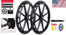 Load image into Gallery viewer, Puncture-Proof 24x1" Wheelchair Rear Wheel Assembly for Self-Propelled Models