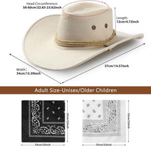 Load image into Gallery viewer, Versatile Cowboy Hats and Bandanas Bundle - Ideal for Parties &amp; Gatherings