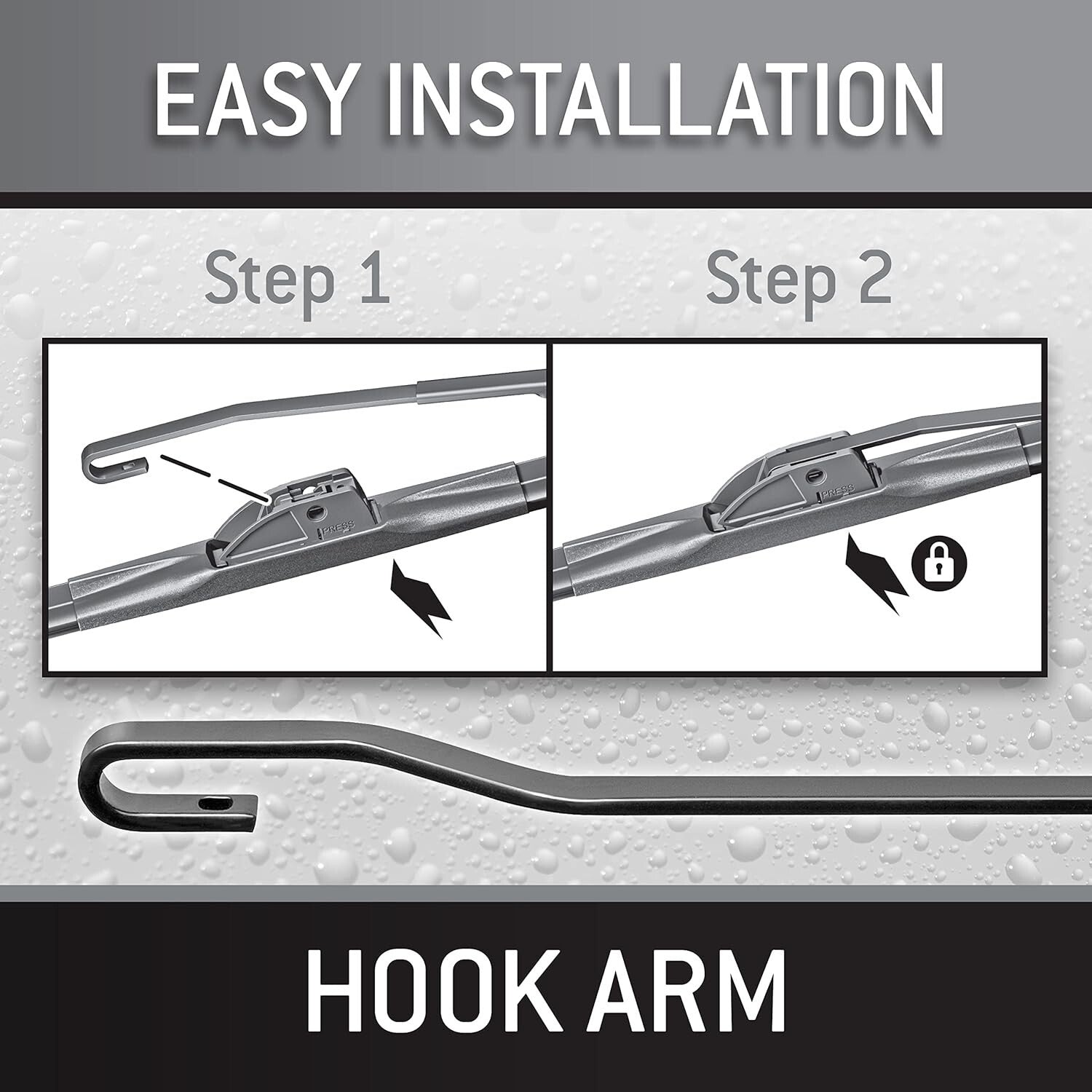 All-Weather 24 Inch Wiper Blade Set for Select Vehicles - Safe Driving Solution