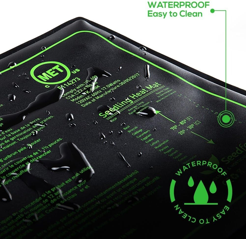 Versatile Indoor Gardening Heat Mat 12 Pack - Safe and Reliable Germination