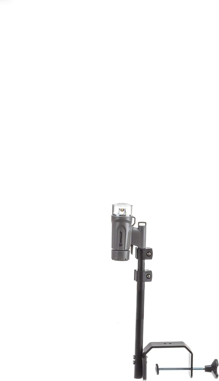 Shockproof LED Navigation Light with Telescoping Pole for Watercraft Safety