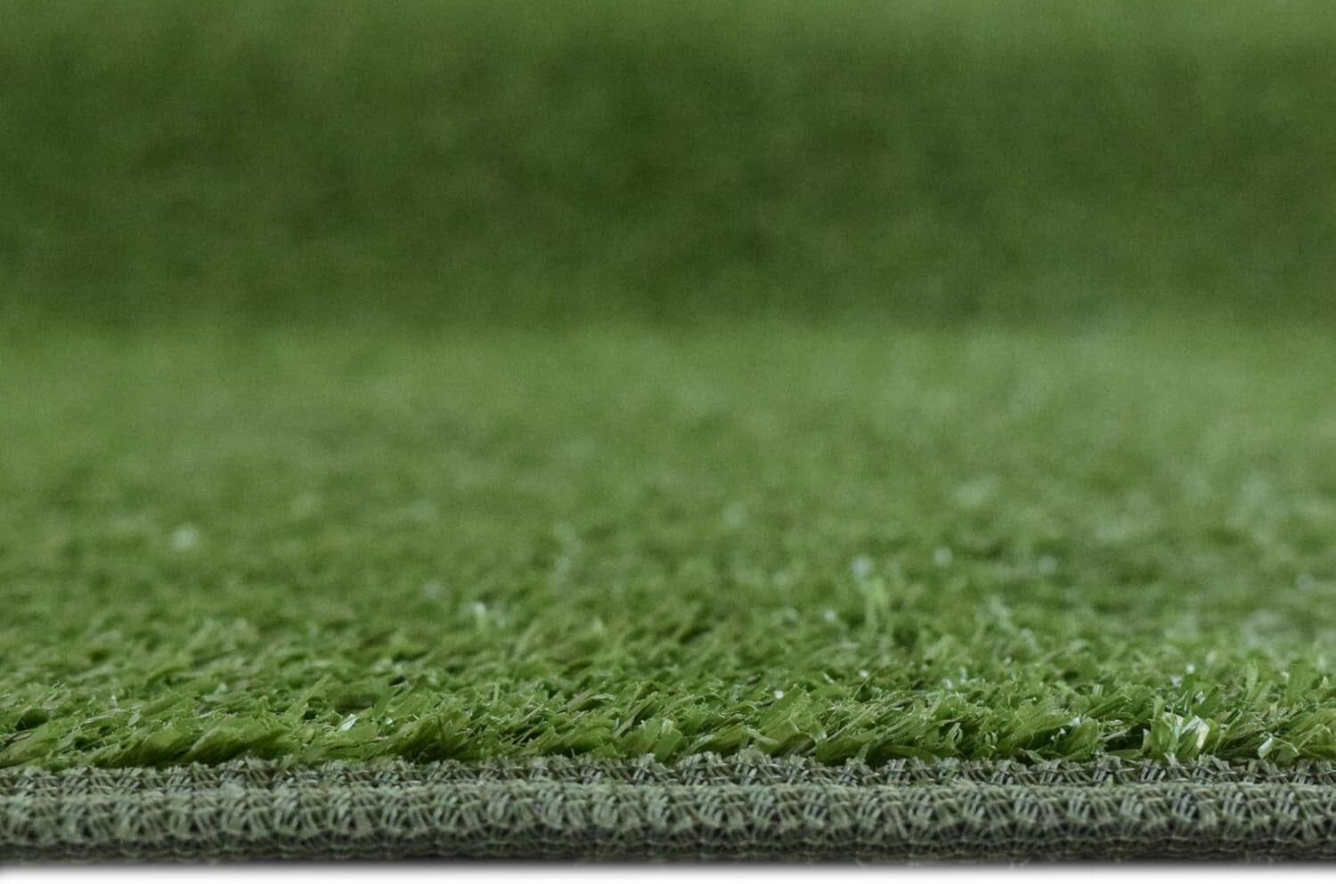 Lightweight and UV-Stabilized 12' x 10' Synthetic Grass Carpet - Fray-Free Edges
