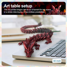 Load image into Gallery viewer, Large 3D Printed Dragon Toy - Unique Gift Idea for Collectors &amp; Decor