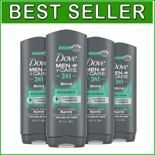 Dove Revive 3-in-1 Tea Tree Oil Body Wash – Cleanse, Hydrate in One Go