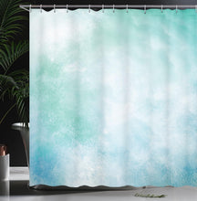 Load image into Gallery viewer, Artistic Turquoise Shower Curtain - Unique Cloud Print, Grommet Style 69" x 84"