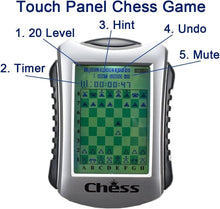 Load image into Gallery viewer, Portable Electronic Chess Trainer – 20 Difficulty Levels &amp; Touch Screen Control