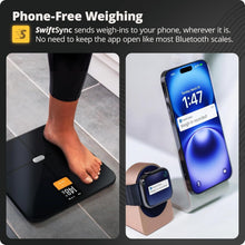 Load image into Gallery viewer, Smart Digital Bathroom Scale with Bluetooth &amp; 440lb Capacity for Family Wellness