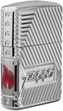 Load image into Gallery viewer, Distinguished Windproof Pocket Lighter - Chrome Finish with Logo Design