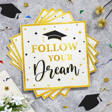Load image into Gallery viewer, Complete 350 PCS Graduation Disposable Dinnerware for Class of 2025 Celebrations