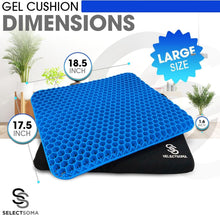 Load image into Gallery viewer, Versatile 3.1 lbs Gel Seat Cushion - Comfort &amp; Cooling for Long Sitting Sessions