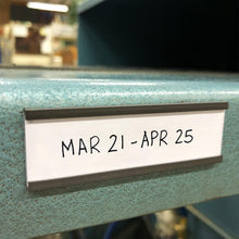 Load image into Gallery viewer, 25-Pack 3x8 Inch Magnetic 'C' Channel Label Holders for Efficient Organization