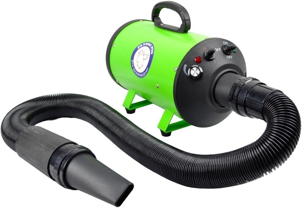 Flying Pig High Velocity Dryer for Dogs & Cats - Variable Air & Heat Settings