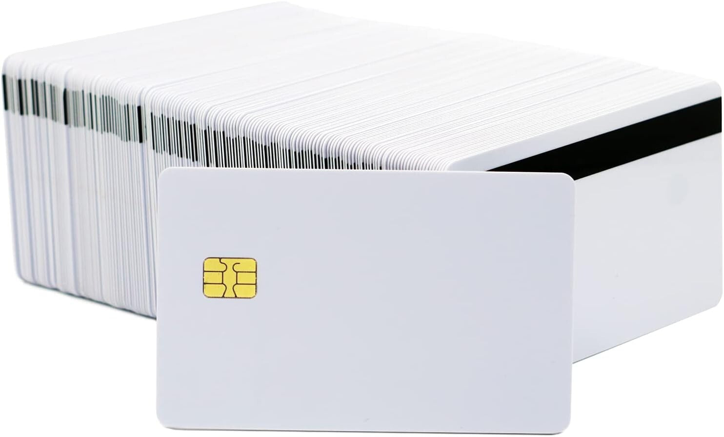 Durable 100-Packs PVC Card - Hico Magnetic Stripe with Printable Smart Cards