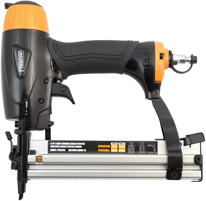 Adjustable Pneumatic Flooring Nailer for Hardwood & Decorative Trim Projects