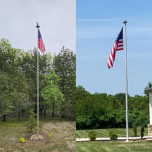 Load image into Gallery viewer, Energy Efficient Solar Flag Pole Light - 10000 mAh Battery, Auto On/Off Feature