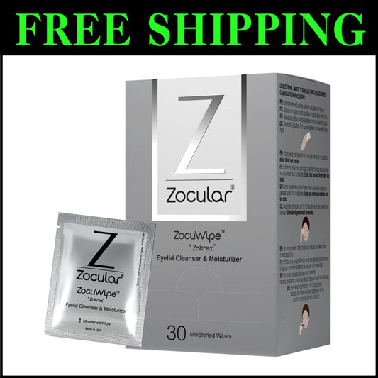 All-in-One ZocuWipe Pads - Effective Moisturizer & Eye Makeup Remover 30ct