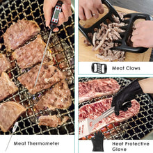 Load image into Gallery viewer, Durable 32-Piece Grill Tool Set with Silicone-Handled Utensils &amp; Portable Case