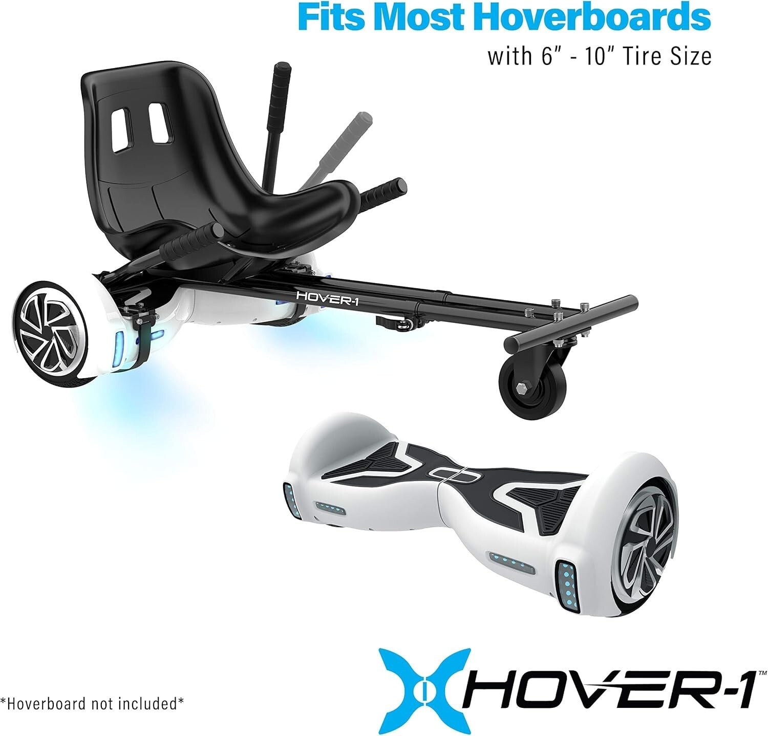 Transform Your Hoverboard with Adjustable Go-Kart Attachment - Fun for All Ages