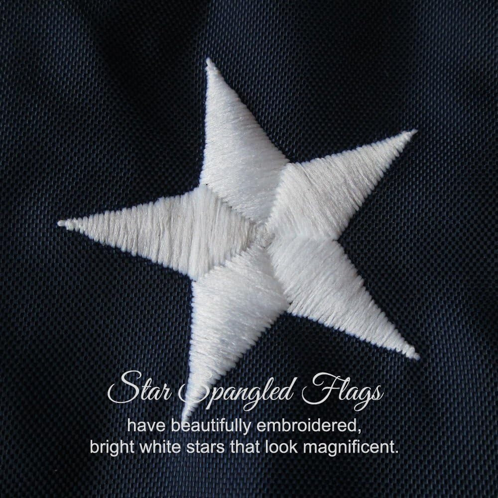 Premium 3x5 American Flag - Fade Resistant Nylon for Hearty Outdoor Display