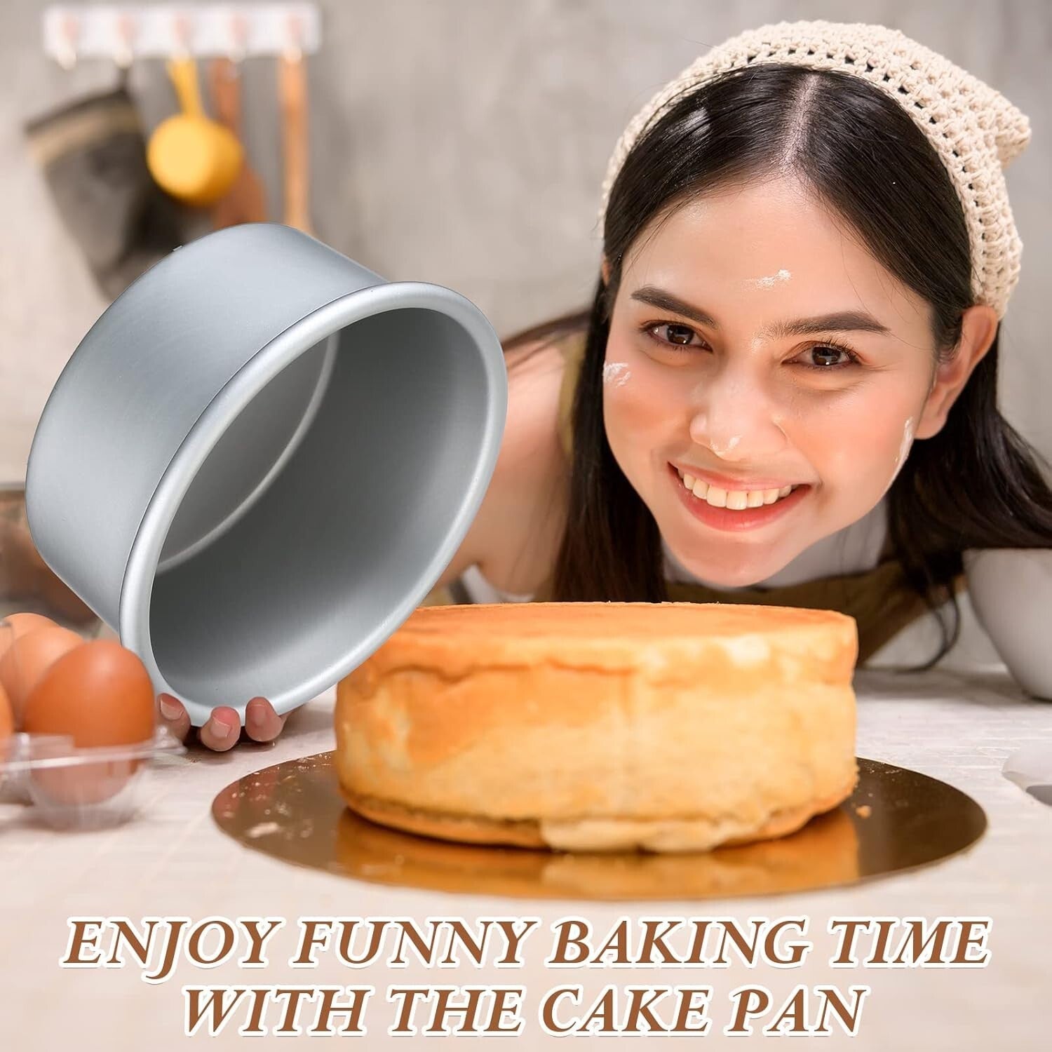 Oven Safe Mini Round Cake Pans - 35 Pcs Nonstick & Leakproof for Perfect Cakes