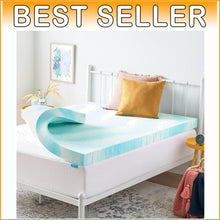 Load image into Gallery viewer, CertiPUR Certified 4-Inch Plush Gel Memory Foam Topper - Refresh Your Sleep