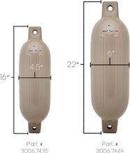 Load image into Gallery viewer, Premium Inflatable Boat Fenders Value Pack - 4.5" x 16" and Fender Lines