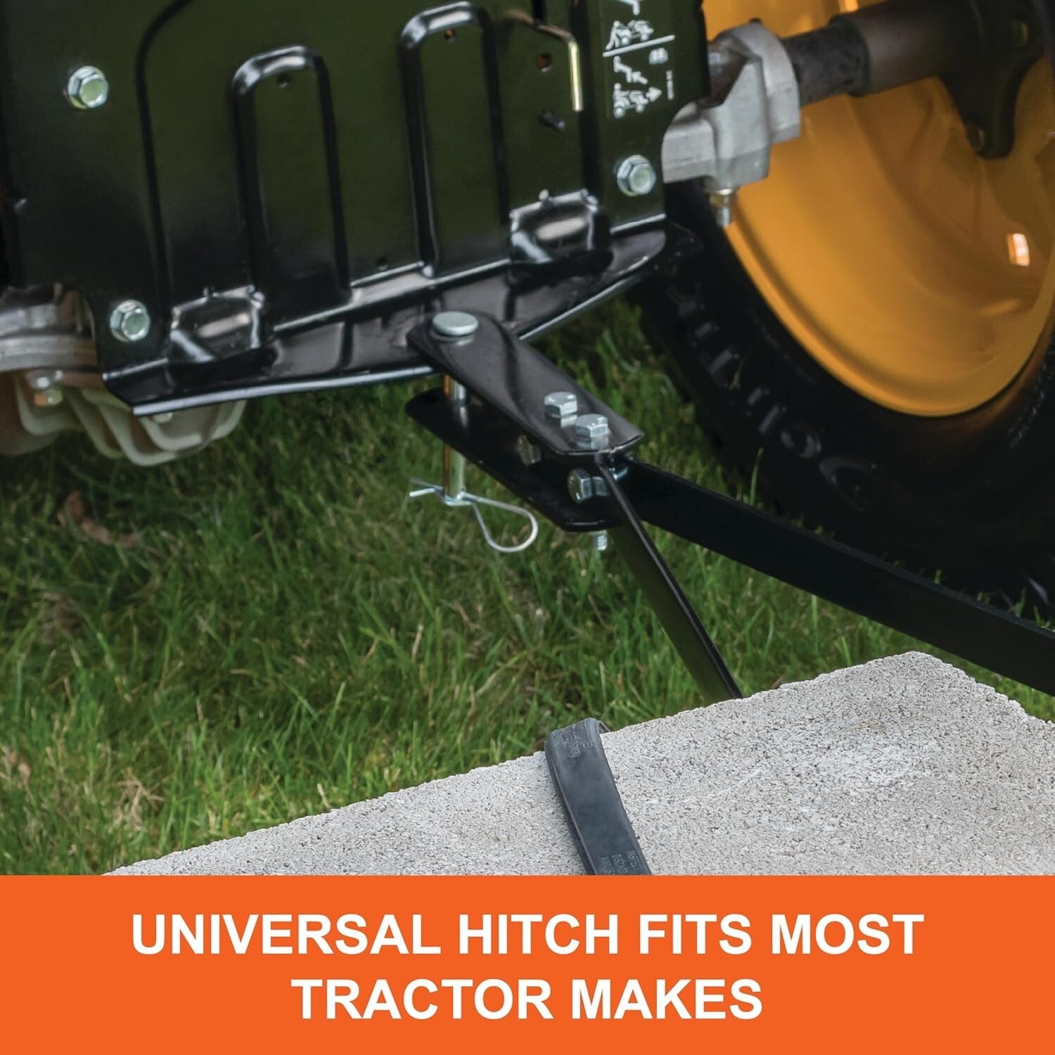 48-Inch Tow Behind Lawn Dethatcher with 24 Heavy-Duty Steel Tines - USA Made