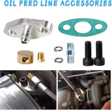 Load image into Gallery viewer, Complete Aluminum &amp; Stainless Steel Oil Feed/Return Kit for Turbo Chargers