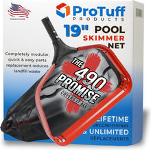Load image into Gallery viewer, Ultimate ProTuff 19" Pool Cleaning Net - Strong Aluminum Frame &amp; Quick Attach