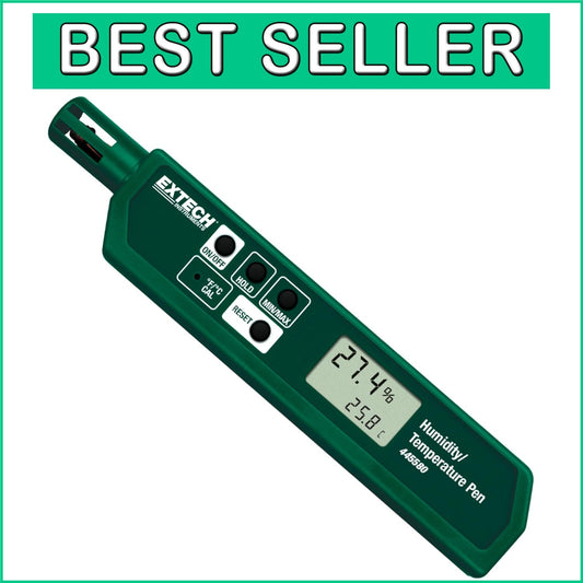 Eco-Friendly Pocket-Sized Humidity & Temperature Meter with LED Indicators