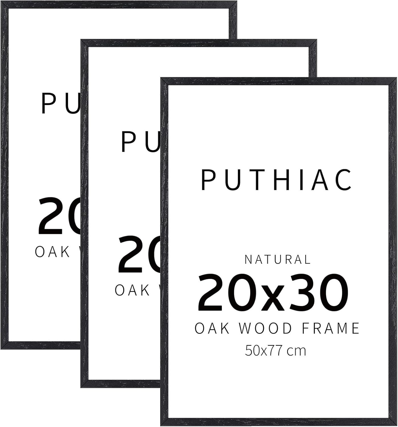 Gallery-Style 20x30 Black Oak Frame Set - Versatile Display for All Occasions