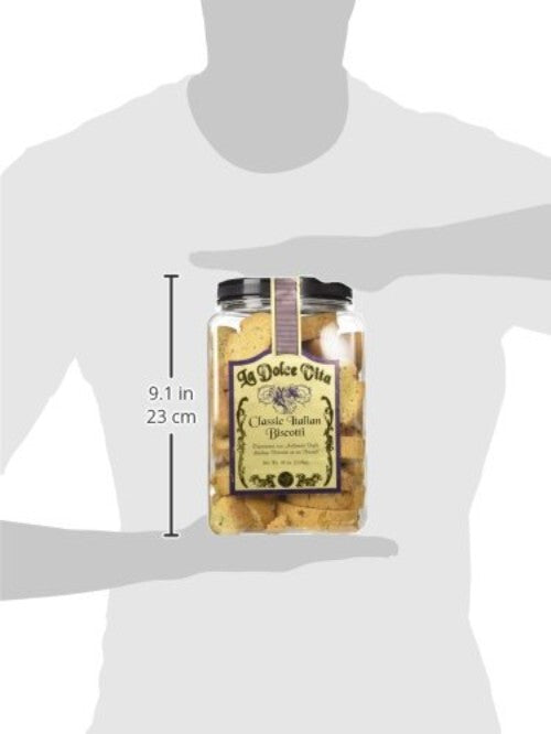 Delightful Classic Italian Almond Biscotti 40oz - Ideal for Sharing (5 Packs)