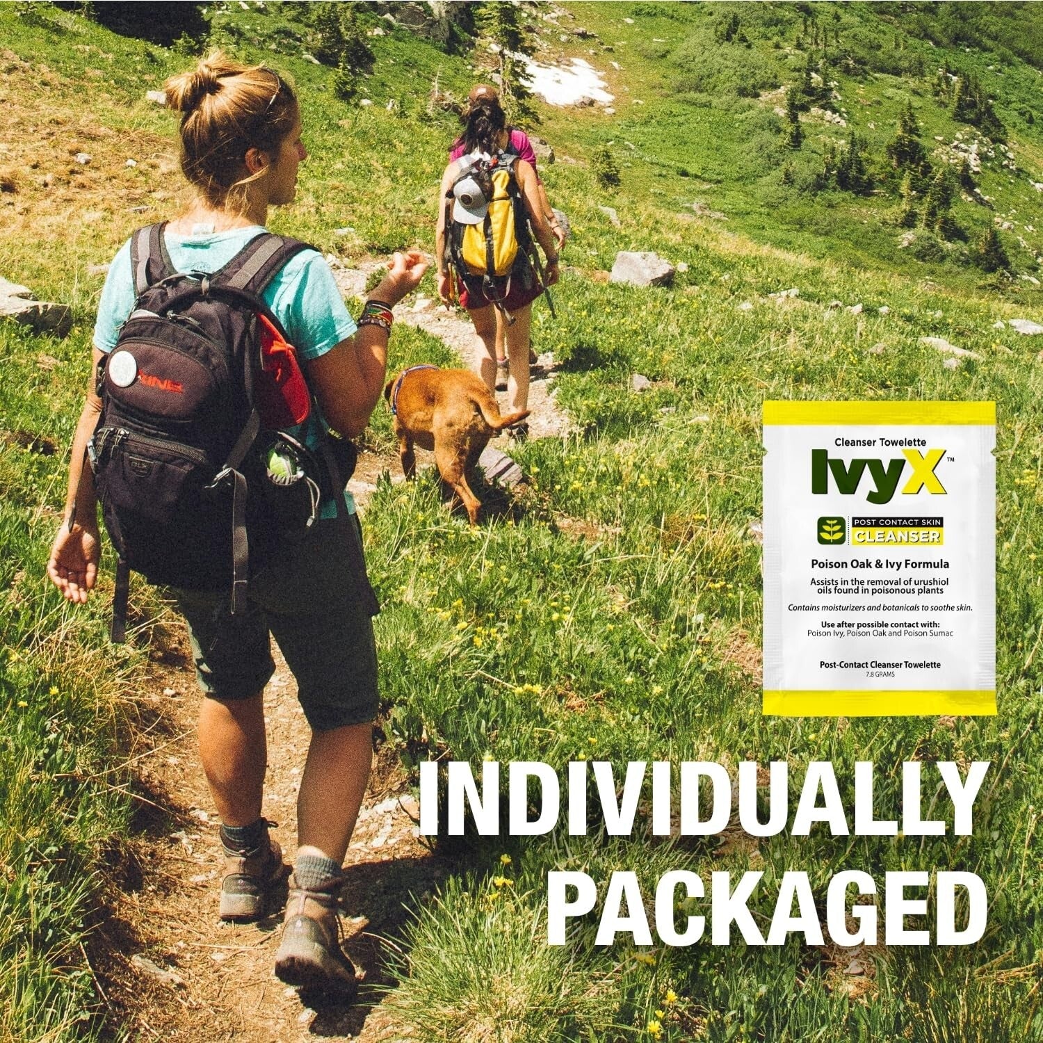 USA Made Ivy X Poison Ivy Treatment Wipes - 50 Pack for Every Outdoor Adventure