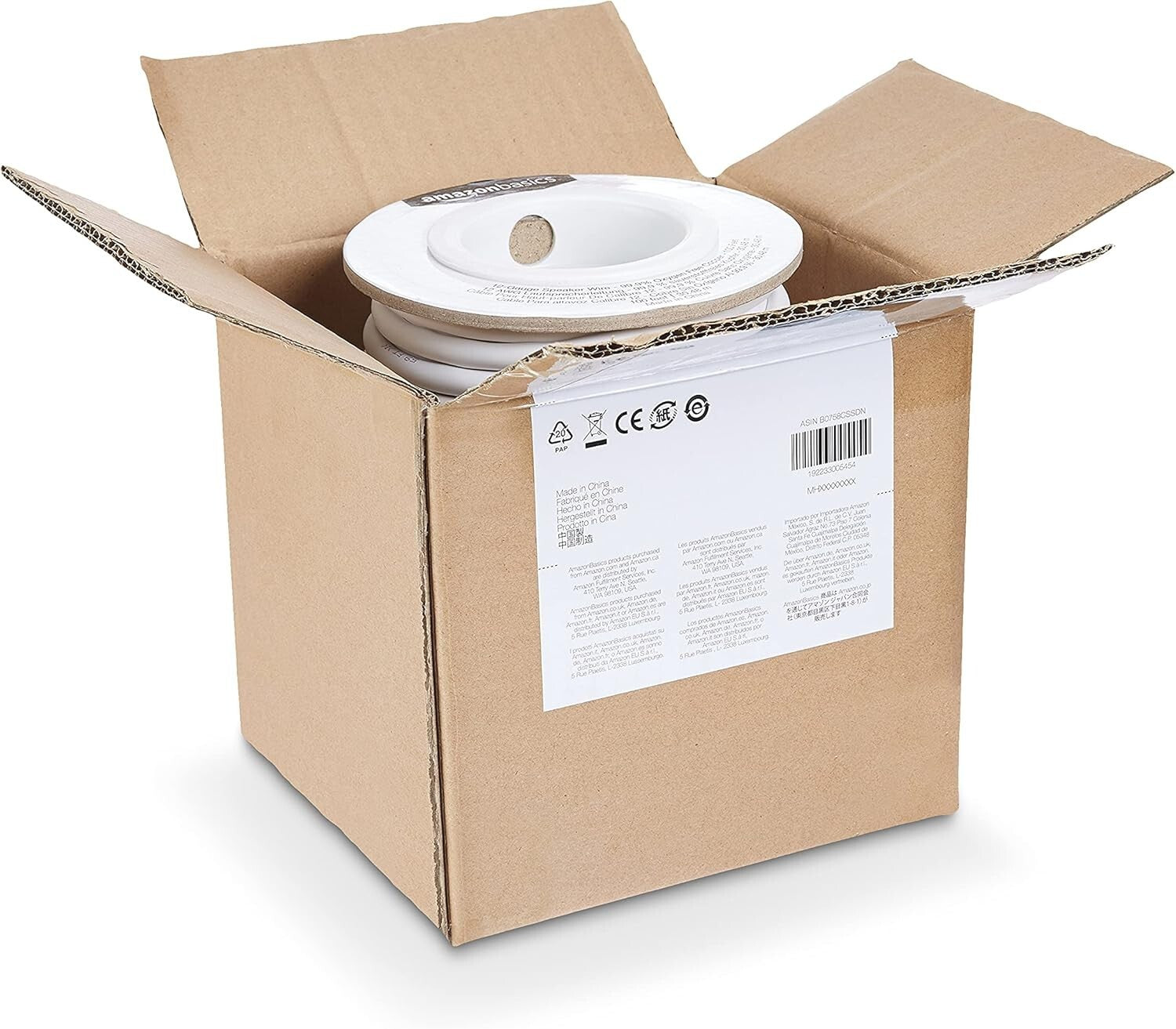 100-Foot 12-Gauge Speaker Wire Cable - Clear High-Quality Audio Connection