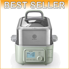 Load image into Gallery viewer, Quick Steam 5-Quart Electric Steamer with Auto Power-Off &amp; Timer Feature