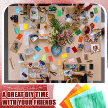Load image into Gallery viewer, Multicolor Stained Glass Sheets - 24 Pcs 4x6 Inch for Fun Crafting Gatherings