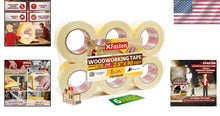 Load image into Gallery viewer, Easy Peeling Residue-Free Double-Sided Tape, 2.5" x 90' - 6 Pack for Woodworking