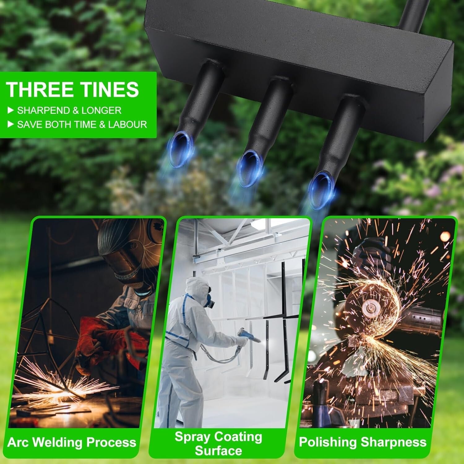 Ergonomic Lawn Aerator with Storage Tray & Cleaning Tool for Effortless Use